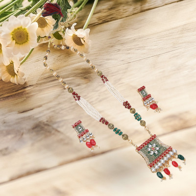 URBANELA Brass Silver Jewellery Set(Pack of 2)