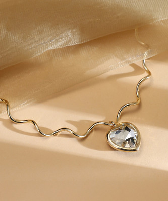 SOHI The Coil-Coeur Collar Necklace Gold-plated Plated Alloy Necklace
