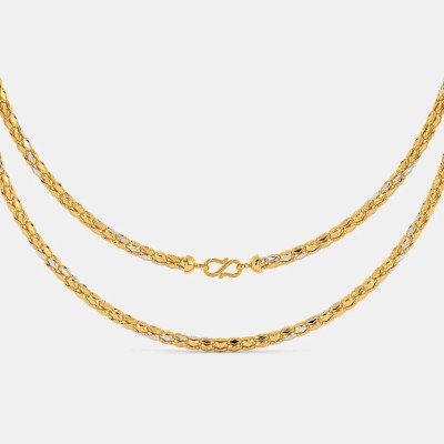 Pragnyaa Gold Daily wear chain necklace for women & men, 22 inch and light weight Gold-plated Plated Alloy Chain