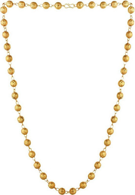 RIYAASHI Gold plated chain matar mala neck chain jewelry Mala For Men women unisex Gold-plated Plated Brass Chain