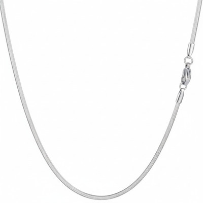 Smykker Fashion Silver Plated Stainless Steel Chain