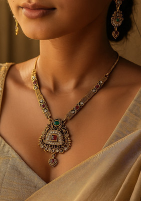 JRISSY Brass Gold-plated Gold Jewellery Set(Pack of 1)