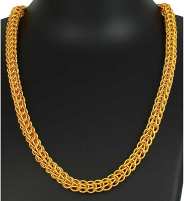 Pitaamaa Pitaamaa Men's 14k Gold Figaro Chain (20 INCH)Water & Sweat Proof SVS049 Gold-plated Plated Brass Chain