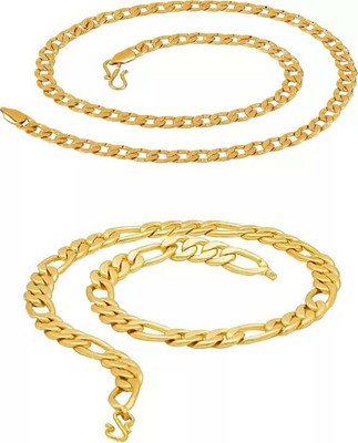 Aviate Cubic Zirconia Gold-plated Plated Alloy Chain Set