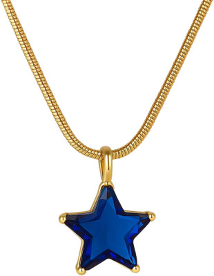NEEVO Celestial Blue Star Necklace Gold-plated Plated Stainless Steel Necklace