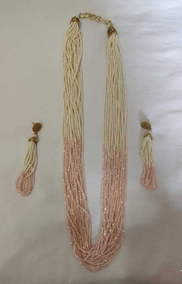 Watersoft Technology Brass Gold-plated Pink Jewellery Set(Pack of 3)