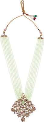 CATALYST Crystal Gold-plated Green Jewellery Set(Pack of 1)