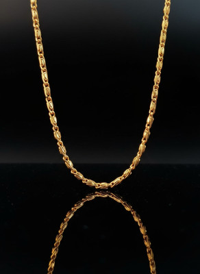 Zevoria Gold-Plated Chain for Men & Women | Elegant Daily Wear Necklace | Durable Finish Stainless Steel Chain