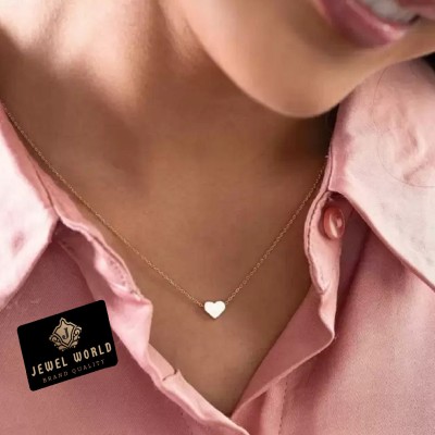 Jewel WORLD Stylish necklace chain for girls & women Cubic Zirconia Gold-plated Plated Brass, Alloy Necklace