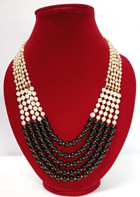 Rajasthani Juwelen Stylish & Beautiful 5 Layer Stylish Dual color Necklace Gold-plated Plated Alloy Necklace