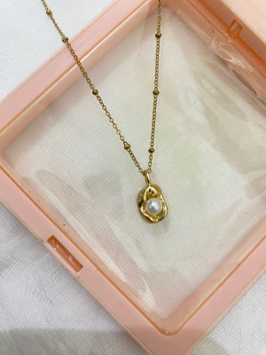 adorejewelry stylish western lightweight neclace for daily wear Gold-plated Plated Stainless Steel Layered