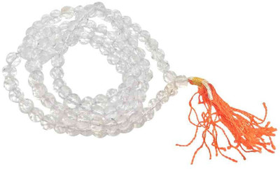 RashiRing Natural Sphatik Beads Mala For Women Crystal Stone Chain