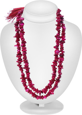 BHAGYA G Redolite garnet mala Necklace for Men & Women Fashion Jewerlly Jaap Mala Crystal Crystal Chain