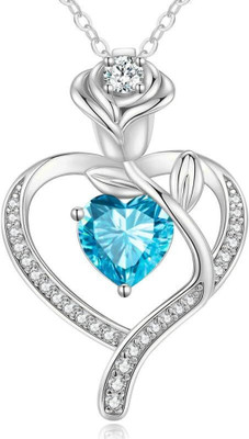 Sivori Zircon Rhodium Plated Brass Chain Set