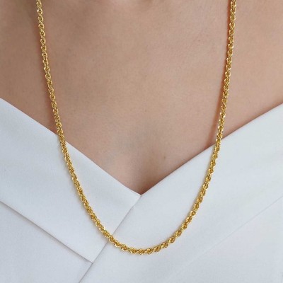 zoomi fashion gold brass metal necklace chain129 Gold-plated Plated Brass Chain