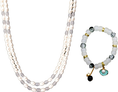 Ghadai Alloy Grey Jewellery Set(Pack of 2)
