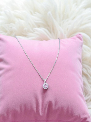 Krimansha Cubic Zirconia, Diamond Silver Plated Stone, Alloy Chain Set
