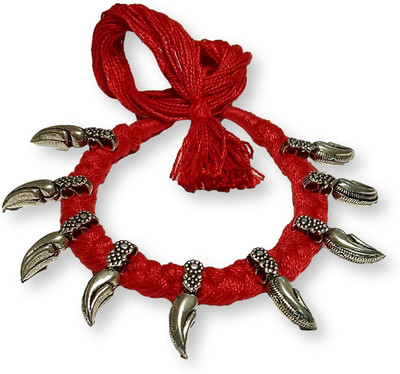 JDDCART Collar Necklace hand stitched for Women Ethnic Jewelry Thread Choker Emebllished Silver Plated Brass Necklace
