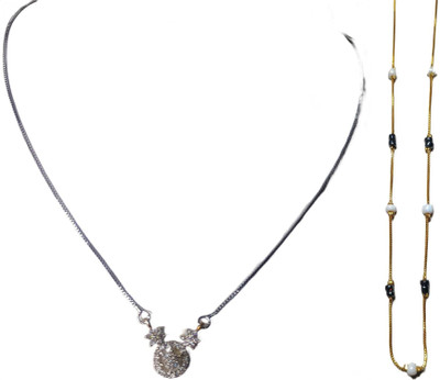 Maruti Creator Sparkling Beads Gold-plated Plated Stainless Steel Chain