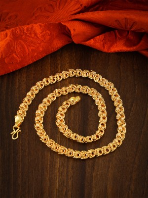 AMAAL Buy 1 get 3 FREE LONG SIZE 36 INCH Gold-plated Plated Metal, Brass, Copper, Alloy, Stainless Steel Chain