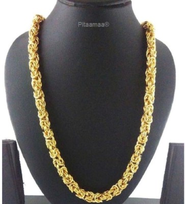 Pitaamaa Pitaamaa Ethnic One Gram Gold Chain (20 INCH)Water & Sweat Proof SVS027 Gold-plated Plated Brass Chain