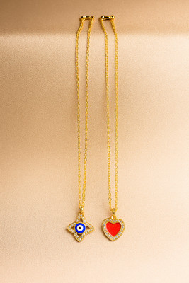 AishGifting Gold-plated Plated Stainless Steel Chain Set