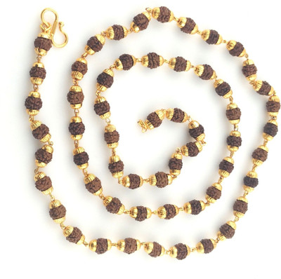 JH jewellery rudraksh mala Gold-plated Plated Brass Chain