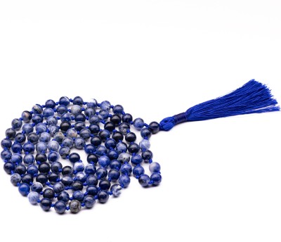 Plus Value Sodalite Necklace Japa Mala 108 Beads 8mm Beads, Crystal, Quartz Plastic Necklace