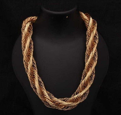 TULAMIVI 1 gram High Quality Indian Polished “20” Inches Gold Chain for Men and boy Gold-plated Plated Copper Chain