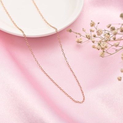 ZAVYA 925 Pure Silver Chain Rhodium Plated Jewelry Sterling Silver Plated Sterling Silver Chain