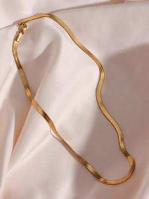 MoonMade Gold Snake Chain Gold-plated Plated Stainless Steel Chain