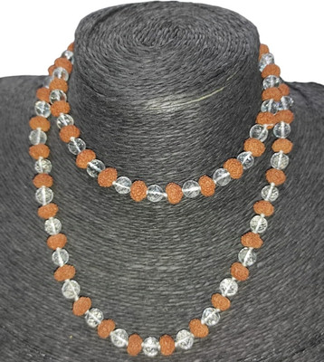 shreerudraksham Sphatik Mala Original Certified 109 Bead | Original Seller Shree Rudraksham | Crystal Necklace
