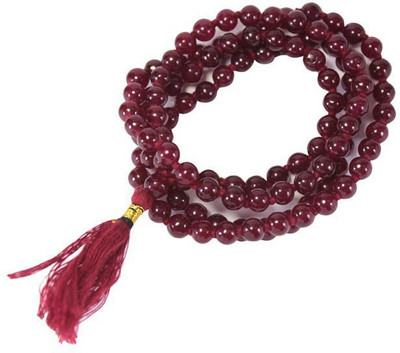 numeroastro Red Agate (Hakik) Mala Agate Stone Chain