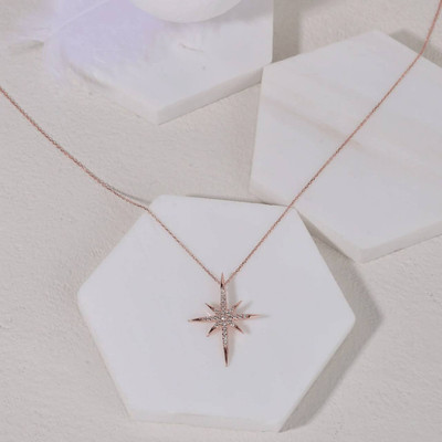 shivparv creation H. Rose Gold Pendant Locket Chain Cubic Zirconia Gold-plated Plated Alloy Chain