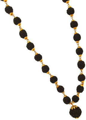 Kripalu store RUDRAKSHA MALA FOR MEN BOYS /WOMEN Beads Gold-plated Plated Brass, Alloy Chain