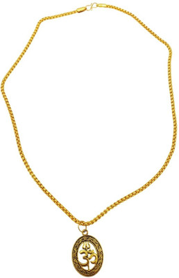 Fine Creation SHIV SHAKTI KAVACH LOCKET Gold-plated Plated Brass, Alloy Chain Set