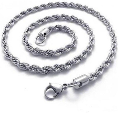 IKONKARR Sterling Silver, Stainless Steel, Steel Chain