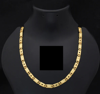 Honila 1 gram High Quality Indian Polished “20” Inches Gold Chain for Men and boy Gold-plated Plated Alloy Chain