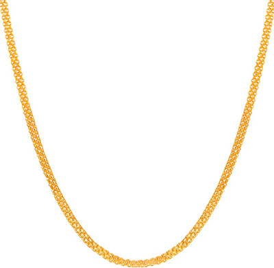 Aag Both Men And Women Fancy Golden Chain For DailyWear And For Gift Gold-plated Plated Brass Chain