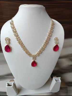 kavyazems NK-2 Gold-plated Plated Alloy Necklace Set