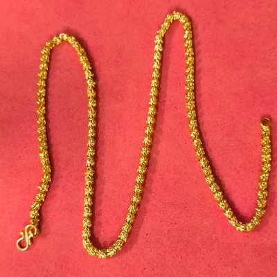 RV jewels Designer 22kt Gold-plated Plated Alloy Chain