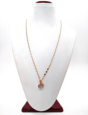 house of common Zircon Gold-plated Plated Metal, Copper, Stainless Steel Necklace