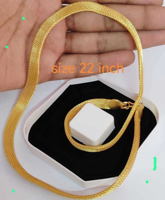 RFJ PLZ CHECK IMAGE BEFORE PURCHAS, FLET SNAKE PARTY WEAR HANDMADE CHAIN Gold-plated Plated Alloy Chain