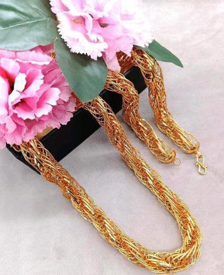 Krishna Creation big gold chain Gold-plated Plated Brass Chain