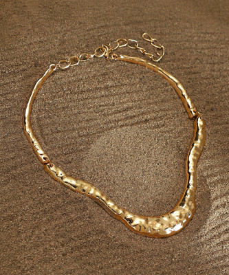 SOHI The Hammered-Horn Collar Necklace Gold-plated Plated Alloy Necklace