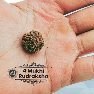 BHAKTI BRITE MELA 4 Mukhi Nepali Rudraksha IGL Certified || Original Seller Nepali Rudraksha || Beads Wood Locket