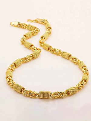 SS Fashion mens Gold-plated Plated Brass Chain