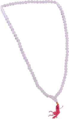 Vanishree World Sphatik Mala Crystal Mala 108+1 Beads Quartz Crystal Chain Set