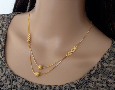 Dency Brass Gold-plated Gold Jewellery Set(Pack of 1)