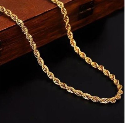 ACD FASHION gold brass metal necklace chain129 Gold-plated Plated Brass Chain